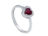 Anillo Babila Milano Mujer Colore in Oro blanco Rubino 0.60 Ct 262773RB - 262773RB